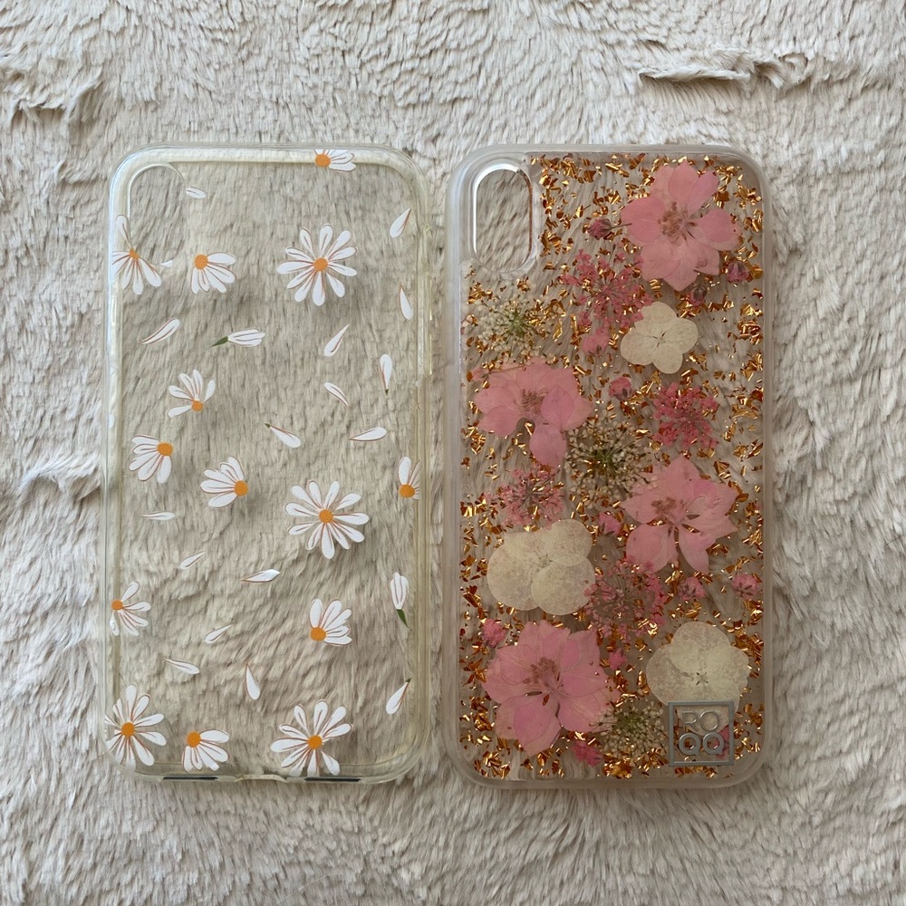 Clear floral iPhone XR cases 🌸🌼